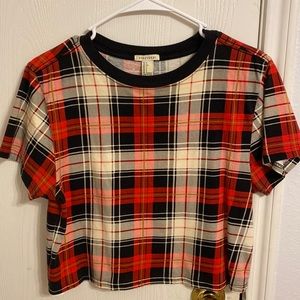 Plaid crop top